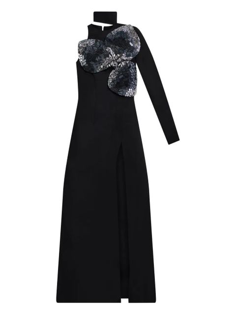 AREA embroidered erystal gown - Black - zdjęcie produktu nr 1