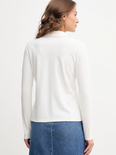 Lacoste longsleeve kolor beżowy PF4567 - zdjęcie produktu nr 2