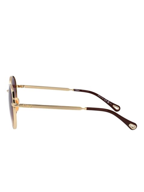 Chloé Eyewear round-frame sunglasses - Gold
