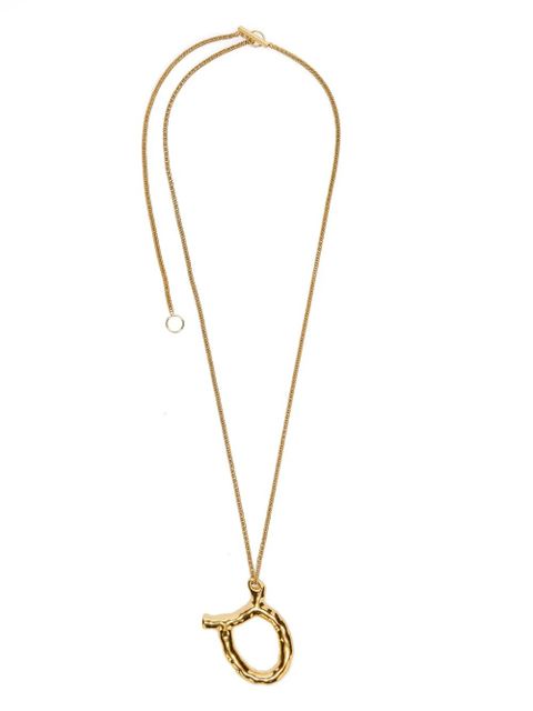 Jil Sander zodiac-sign pendant necklace - Gold - zdjęcie produktu nr 2