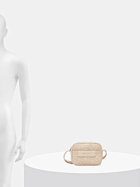 Armani Exchange torebka kolor beżowy XW001578 AF15774