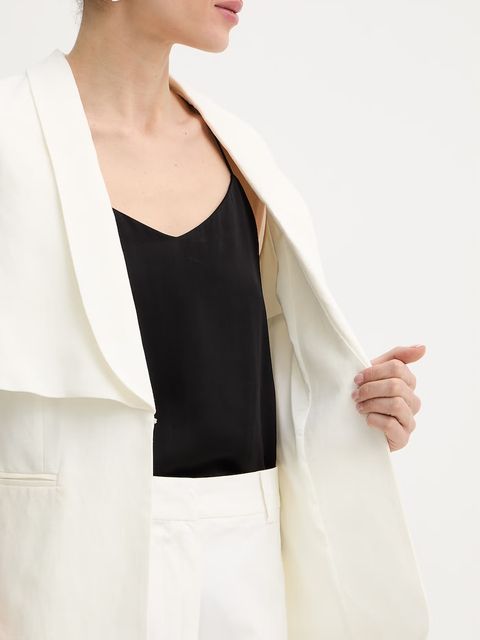 Twinset marynarka z dodatkiem lnu