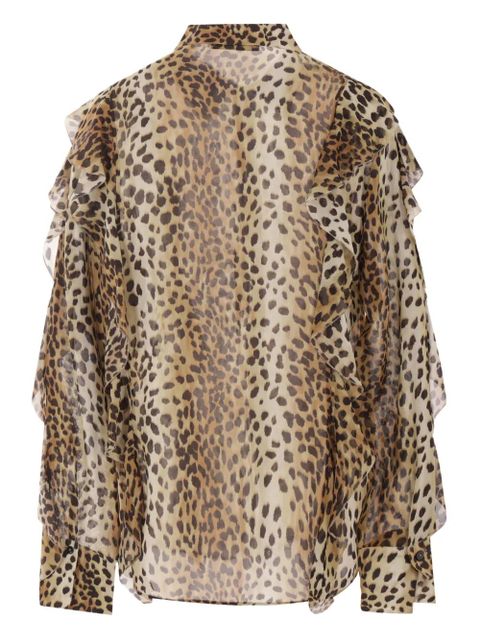 Blumarine animal-print shirt - Brown - zdjęcie produktu nr 2