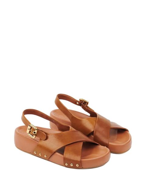 Chloé Mae studded sandals - Brown