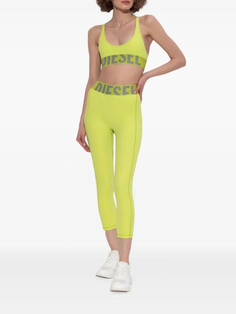 Diesel logo-waistband leggings - Green - zdjęcie produktu nr 2