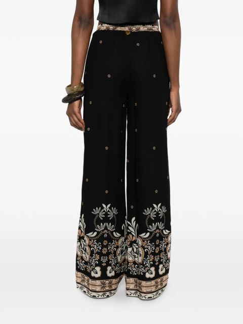 TWINSET floral-print pants - Black