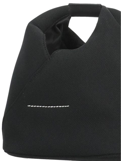 MM6 Maison Margiela contrast stitching tote bag - Black