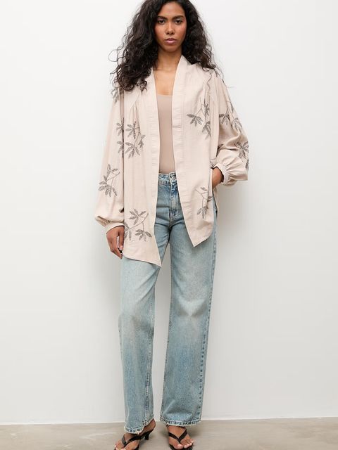 Answear.LAB marynarka damska z wiskozy - zdjęcie produktu nr 1