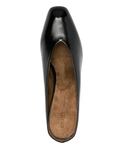 KHAITE wedge-heel mules - Black