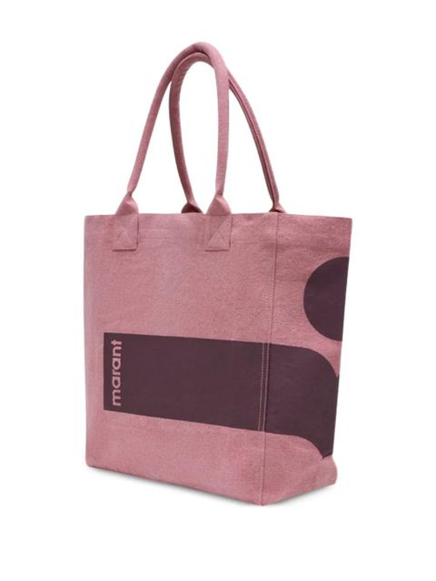 ISABEL MARANT logo-print tote bag - Pink