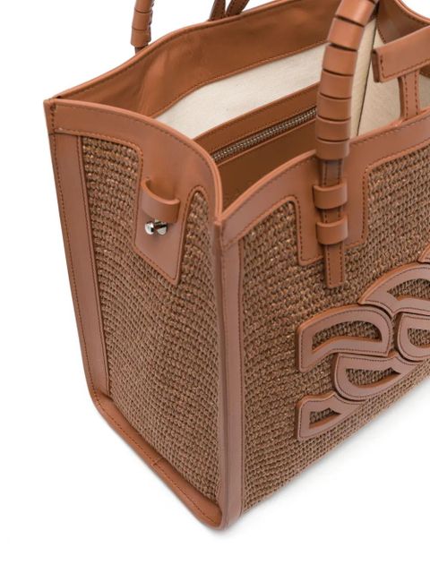 Casadei Baurivage woven tote bag - Brown