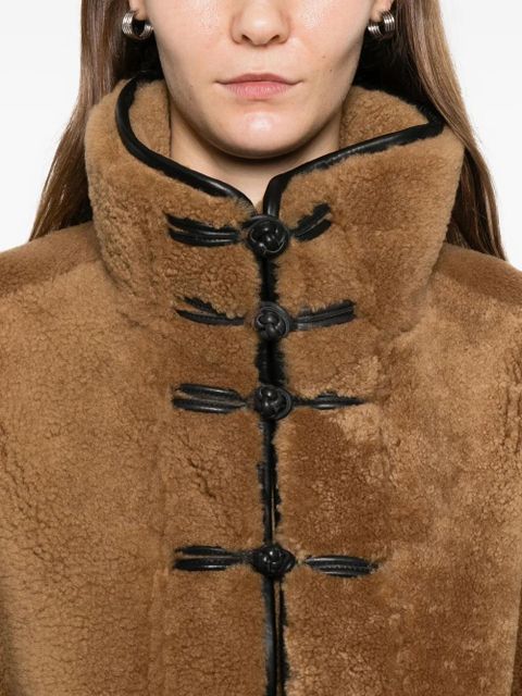 Róhe toggle-fastening pocket jacket - Brown