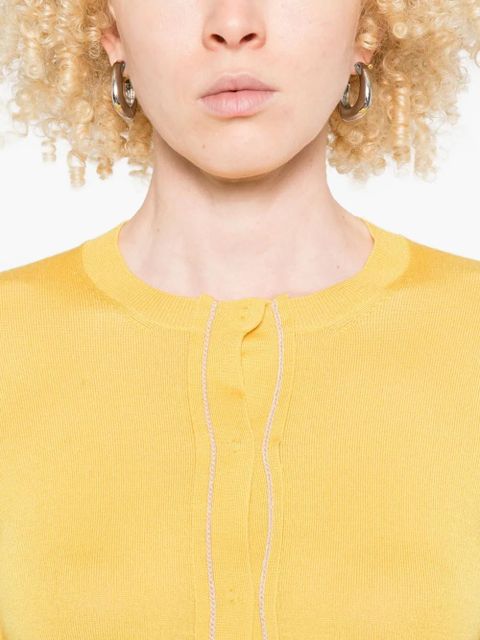 Prada long-sleeved cardigan - Yellow