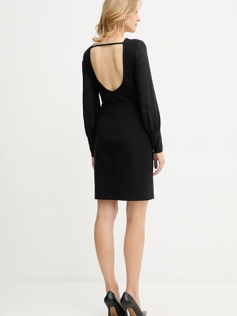 Armani Exchange sukienka kolor czarny mini prosta XW000756 AF16136 - zdjęcie produktu nr 2