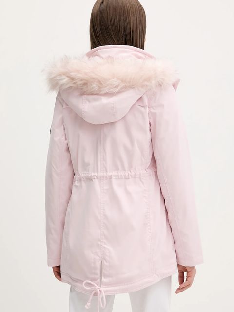 Hollister Co. parka kolor różowy przejściowa KI344-5073-601 - zdjęcie produktu nr 2