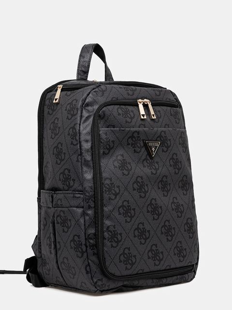 Guess plecak BERTA damski kolor szary duży wzorzysty TWOB86 88033