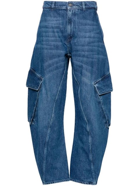 JW Anderson curved-seam tapered jeans - Blue - zdjęcie produktu nr 1