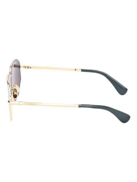 Max Mara Eyewear geometric-frame sunglasses - Gold - zdjęcie produktu nr 2