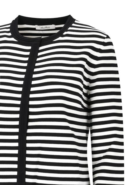 Max Mara striped cardigan - Black
