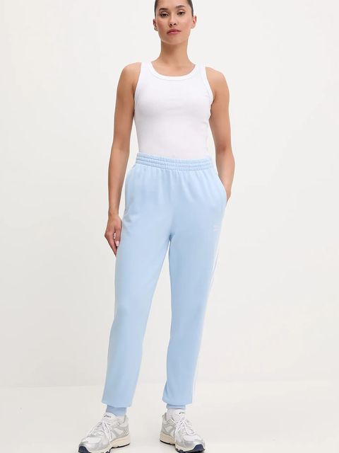 adidas Originals spodnie dresowe 3S JOGGER PANT damskie kolor niebieski z aplikacją JC8145 - zdjęcie produktu nr 2