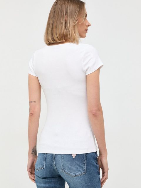 Guess t-shirt KARLEE damski kolor biały W2YP24 KBCO2