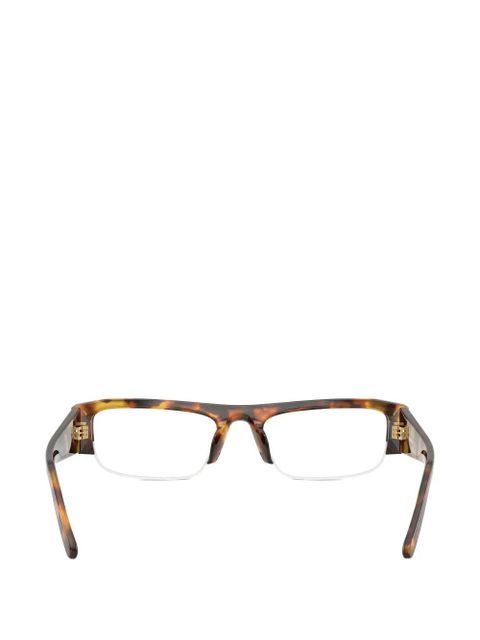 Miu Miu Eyewear rectangle-frame glasses - Brown