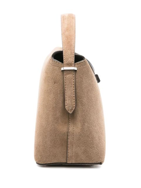 TOTEME T-Lock suede tote bag - Brown - zdjęcie produktu nr 2