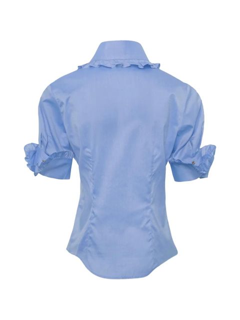 Vivienne Westwood ruffled cut-out shirt - Blue