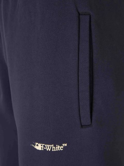 Off-White elastic-waistband track pants - Blue