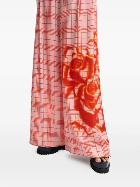 Essentiel Antwerp checked graphic trousers - Pink