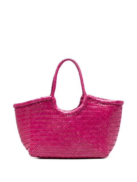 DRAGON DIFFUSION leather woven shoulder bag - Pink - zdjęcie produktu nr 1