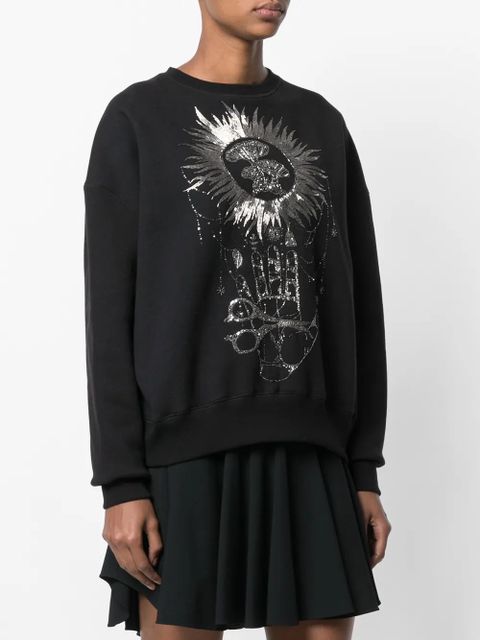 Alexander McQueen embroidered sweatshirt - Black
