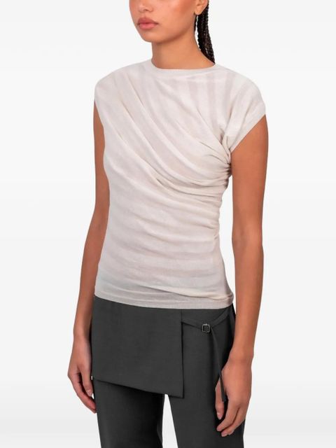 Paloma Wool Raven draped sleeveless top - Neutrals - zdjęcie produktu nr 2