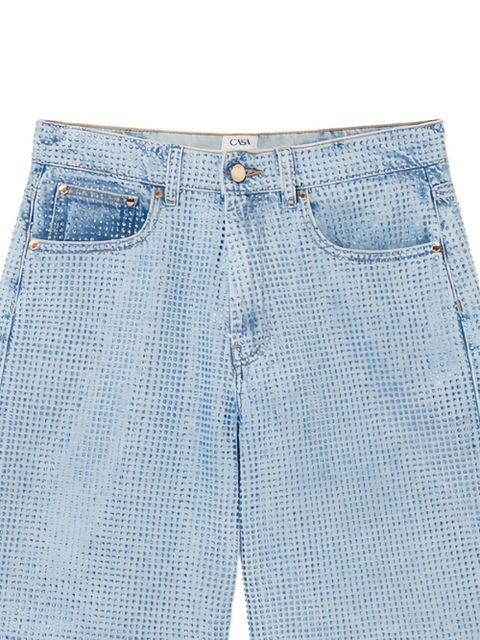 Casablanca cotton denim shorts - Blue - zdjęcie produktu nr 2