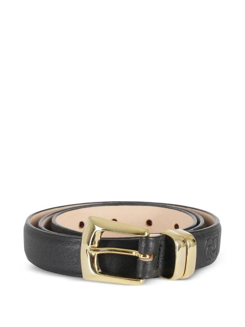 Magda Butrym logo-debossed leather belt - Black - zdjęcie produktu nr 1