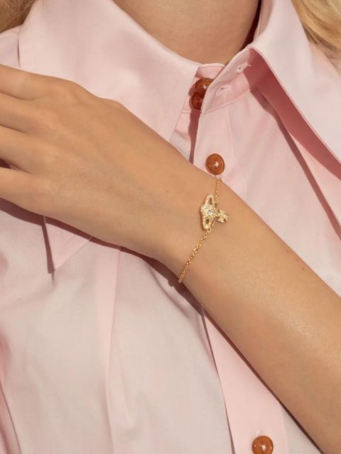 Vivienne Westwood Natalina orb-crystal bracelet - Gold