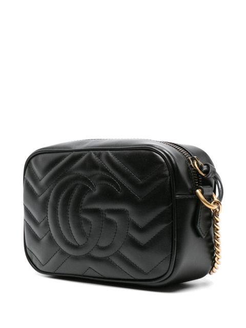 Gucci mini GG Marmont cross body bag - Black