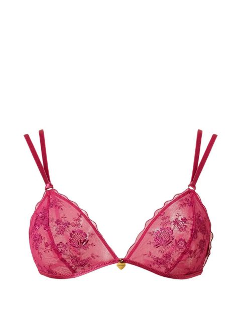 TWINSET floral tulle triangle bra - Pink - zdjęcie produktu nr 1