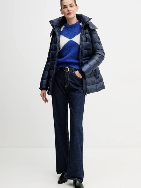 Tommy Hilfiger sweter z dodatkiem alpaki damski kolor niebieski WW0WW47464 - zdjęcie produktu nr 2