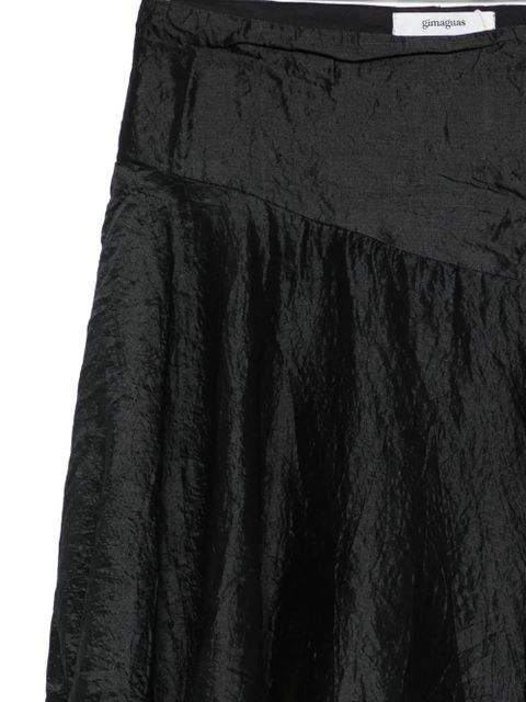 Gimaguas Justine crease-effect mini skirt - Black