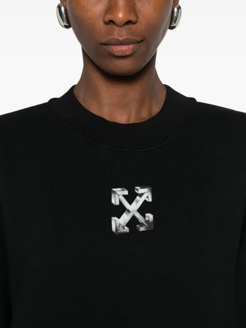 Off-White logo-print sweatshirt - Black