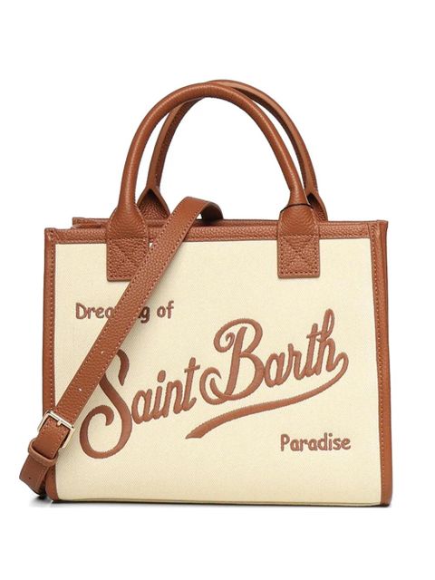 MC2 Saint Barth Saint Barth logo-embroidered tote bag - Neutrals - zdjęcie produktu nr 1