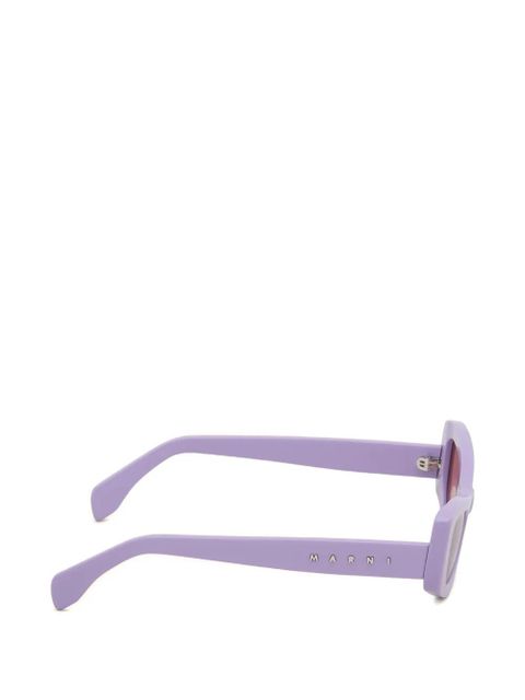 Marni Nyama rectangular butterfly sunglasses - Purple