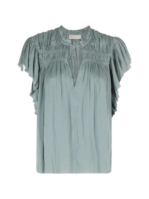 Ulla Johnson V-neck blouse - Blue - zdjęcie produktu nr 1