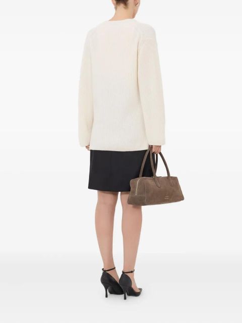 LouLou de Saison Gabe ribbed U neck sweater - Neutrals