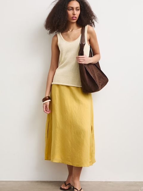 Medicine spódnica z lnem - zdjęcie produktu nr 1