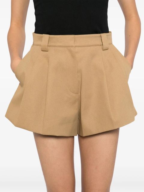 Alexander Wang high-waist flared short - Neutrals