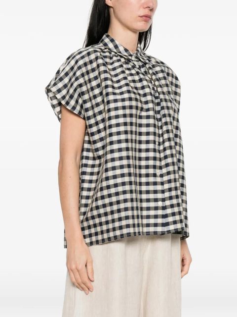 Weekend Max Mara Strano checked button-down shirt - Neutrals