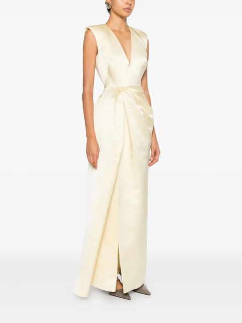 Givenchy V-neck twisted dress - Neutrals - zdjęcie produktu nr 2