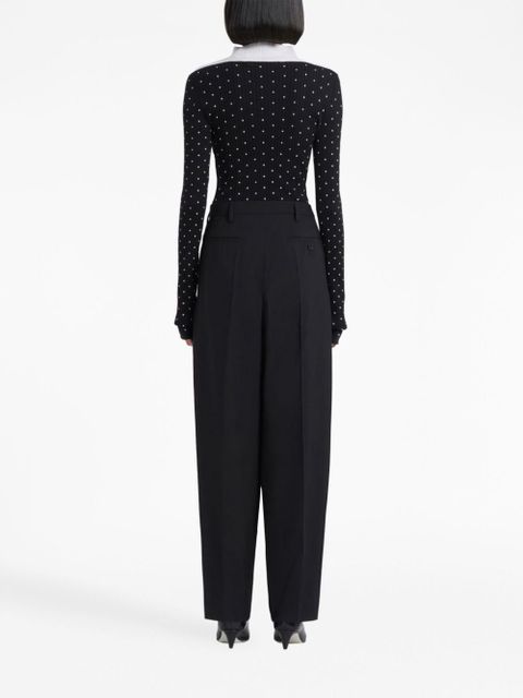 Marni Tropical tailored wool trousers - Black